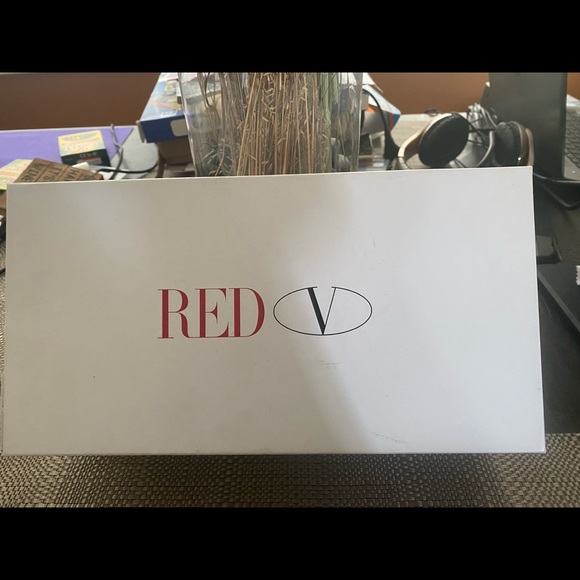 REDValentino Flower Puzzle Studded Leather Slides - Picture 5 of 5